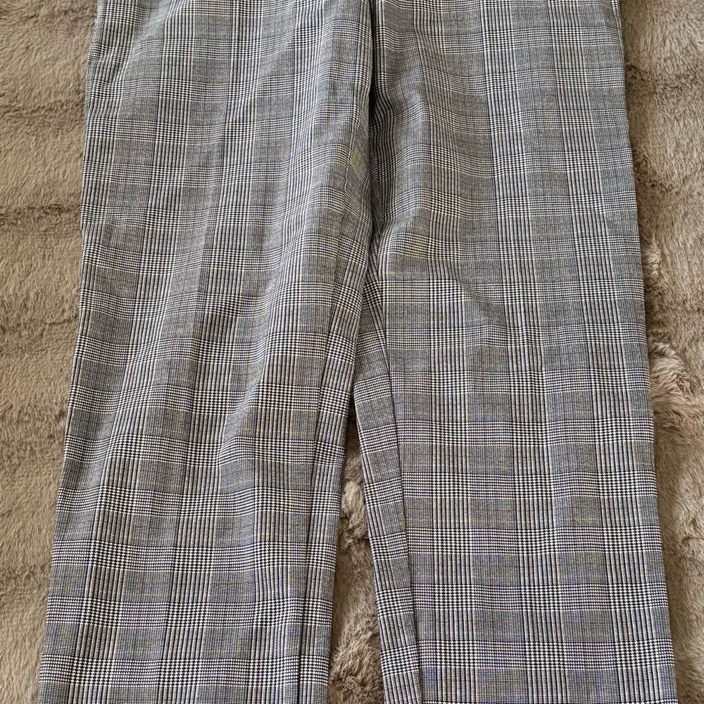 Gray Plaid Pants